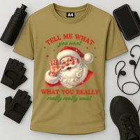Funny Christmas Vintage Santa Performance Shirt