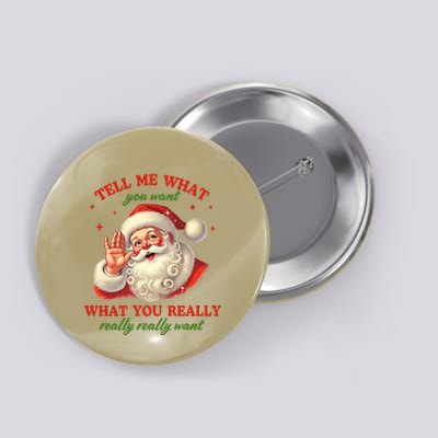 Funny Christmas Vintage Santa Button