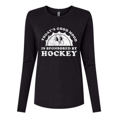 Funny Cute Vintage Retro Hockey Or Hockey Gift Womens Cotton Relaxed Long Sleeve T-Shirt