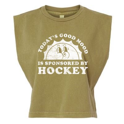 Funny Cute Vintage Retro Hockey Or Hockey Gift Garment-Dyed Women's Muscle Tee