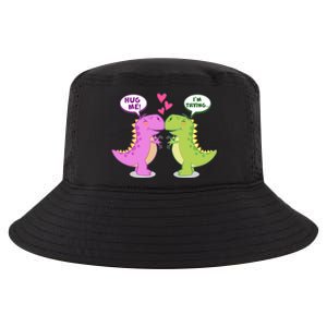 Funny Cute Valentines Day T Rex Dinosaurs Hug Cool Comfort Performance Bucket Hat