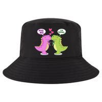 Funny Cute Valentines Day T Rex Dinosaurs Hug Cool Comfort Performance Bucket Hat