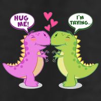 Funny Cute Valentines Day T Rex Dinosaurs Hug Cool Comfort Performance Bucket Hat