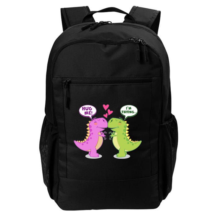 Funny Cute Valentines Day T Rex Dinosaurs Hug Backpack