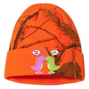 Funny Cute Valentines Day T Rex Dinosaurs Hug Kati Licensed 12" Camo Beanie