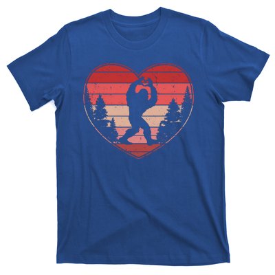 Funny Cute Valentines Day Bigfoot Sasquatch Heart T-Shirt