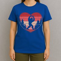 Funny Cute Valentines Day Bigfoot Sasquatch Heart T-Shirt