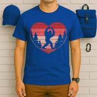 Funny Cute Valentines Day Bigfoot Sasquatch Heart T-Shirt