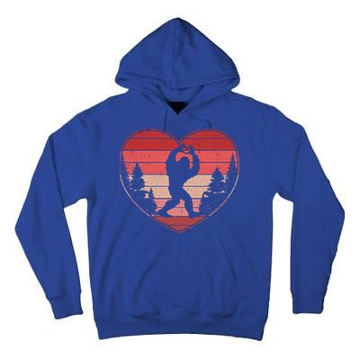 Funny Cute Valentines Day Bigfoot Sasquatch Heart Tall Hoodie