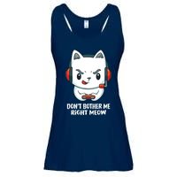 Funny Cat Video Gamer Dont Bother Me Right Meow Ladies Essential Flowy Tank