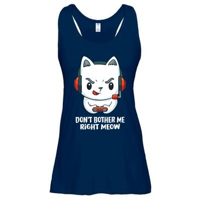 Funny Cat Video Gamer Dont Bother Me Right Meow Ladies Essential Flowy Tank