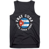 Free Cuba Viva Cuba Libre ProFreedom Movement Gift Tank Top