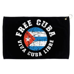 Free Cuba Viva Cuba Libre ProFreedom Movement Gift Grommeted Golf Towel