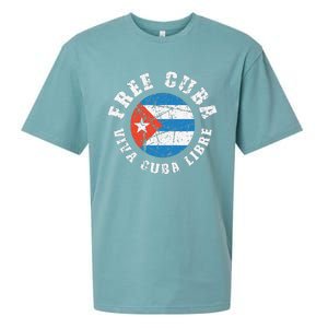 Free Cuba Viva Cuba Libre ProFreedom Movement Gift Sueded Cloud Jersey T-Shirt