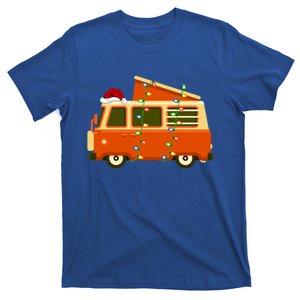 Funny Camper Van Lover Xmas Santa Hat Rv Camper Christmas Gift T-Shirt