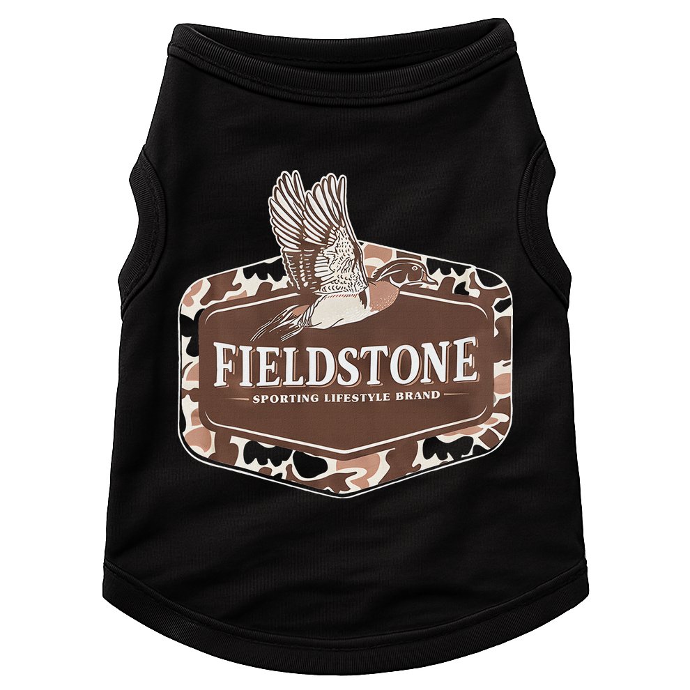 Fieldstone Camo Wood Duck Doggie Tank