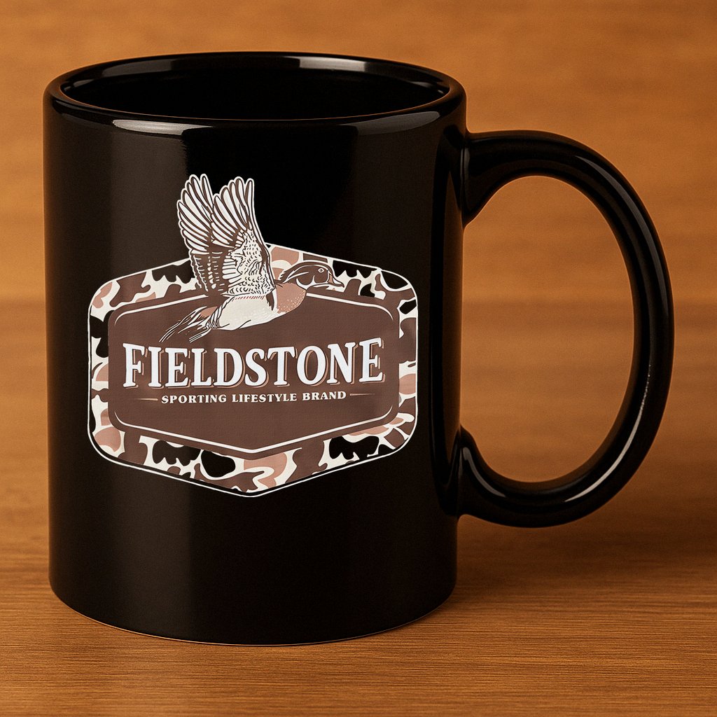 Fieldstone Camo Wood Duck 11oz C Handle Ceramic Mug
