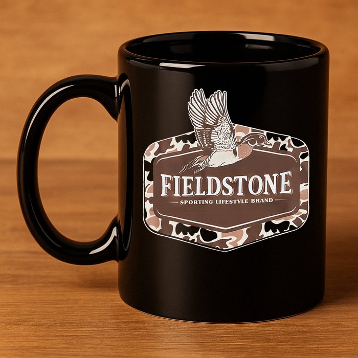 Fieldstone Camo Wood Duck 11oz C Handle Ceramic Mug