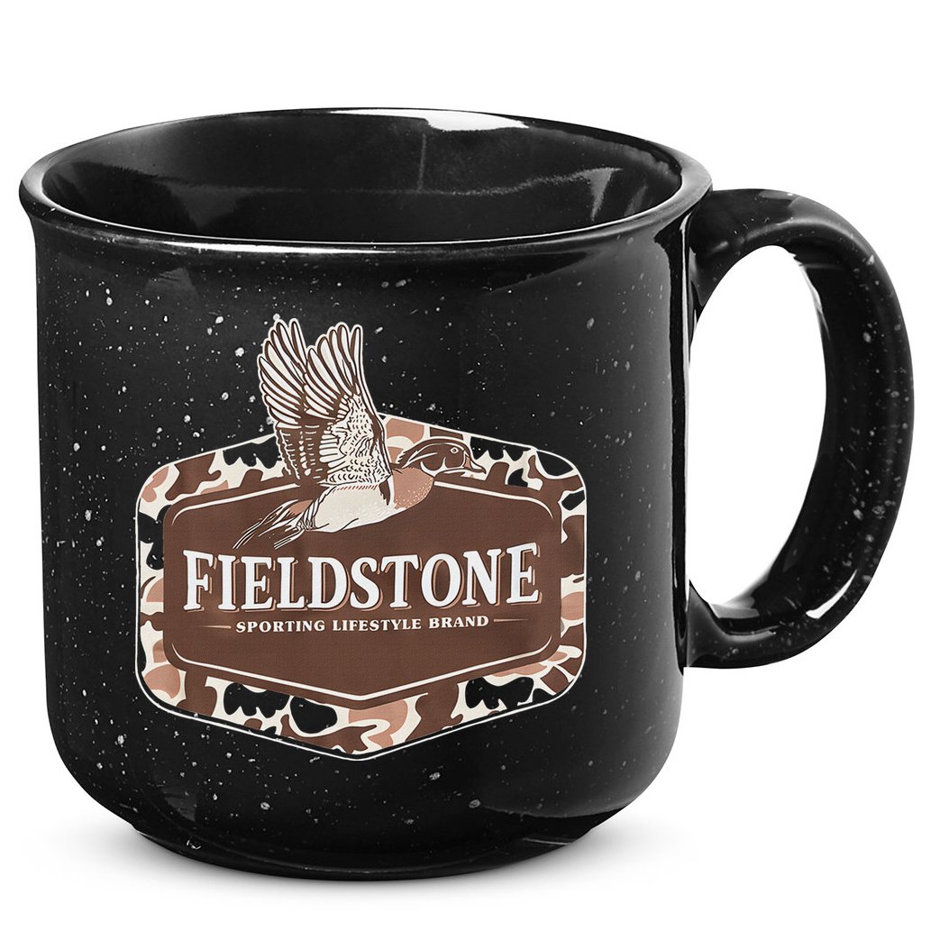 Fieldstone Camo Wood Duck 15oz Campfire Ceramic Mug