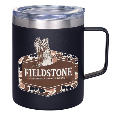 Fieldstone Camo Wood Duck 12oz Stainless Steel Coffee Mug