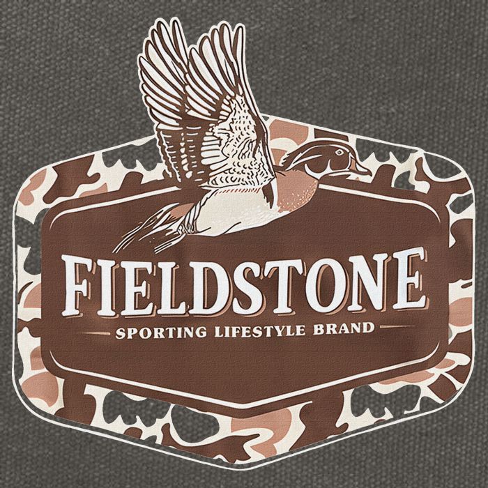 Fieldstone Camo Wood Duck Cotton Canvas Backpack