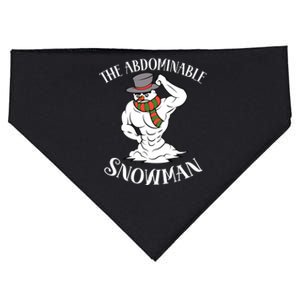 Funny Christmas Workout Xmas Abominal Snowman Abdominal Gift Long Sleeve USA-Made Doggie Bandana