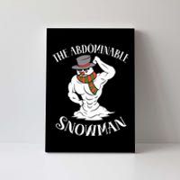 Funny Christmas Workout Xmas Abominal Snowman Abdominal Gift Long Sleeve Canvas