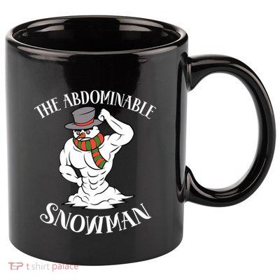 Funny Christmas Workout Xmas Abominal Snowman Abdominal Gift Long Sleeve 11oz C Handle Ceramic Mug