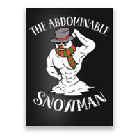 Funny Christmas Workout Xmas Abominal Snowman Abdominal Gift Long Sleeve Poster