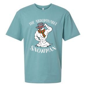 Funny Christmas Workout Xmas Abominal Snowman Abdominal Gift Long Sleeve Sueded Cloud Jersey T-Shirt