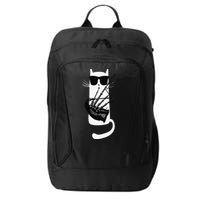Funny Cat Wearing Sunglasses Playing Bagpipes City Backpack