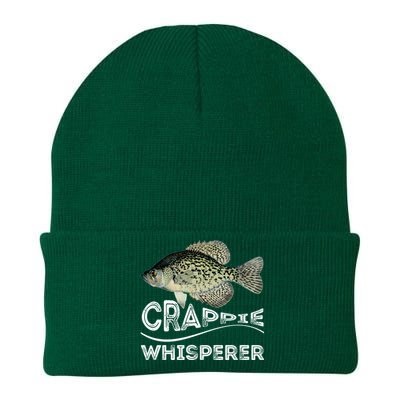 Funny Crappie Whisperer Fishing Black Crappie Lake Fish Gift Knit Cap Winter Beanie