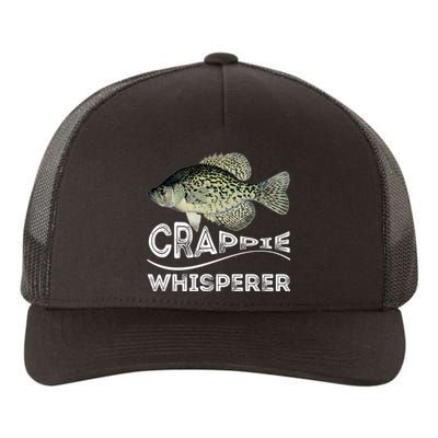 Funny Crappie Whisperer Fishing Black Crappie Lake Fish Gift Yupoong Adult 5-Panel Trucker Hat