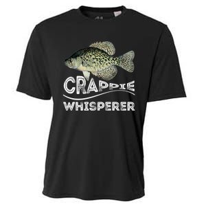 Funny Crappie Whisperer Fishing Black Crappie Lake Fish Gift Cooling Performance Crew T-Shirt