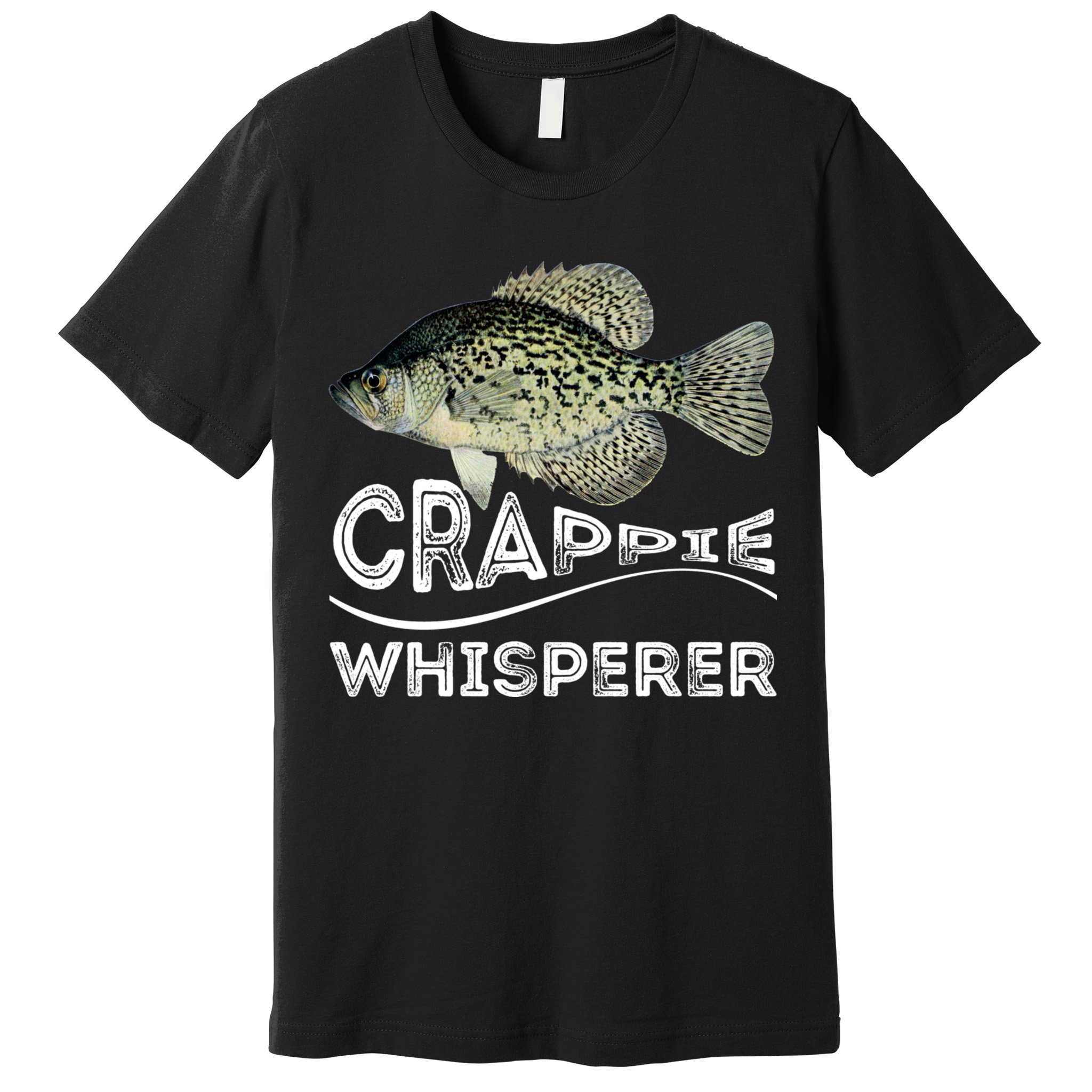 Funny Crappie Whisperer Fishing Black Crappie Lake Fish Gift Premium T-Shirt