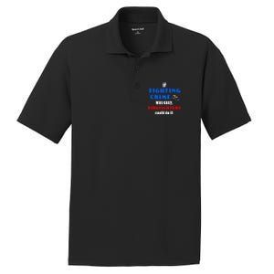 Fighting Crime Was Easy Firefighters Could Do It Funny Gift Cool Gift PosiCharge RacerMesh Polo