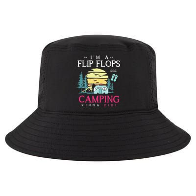 Funny Camper Women Camp Flip Flops Retro Camping Cool Comfort Performance Bucket Hat