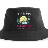 Funny Camper Women Camp Flip Flops Retro Camping Sustainable Bucket Hat