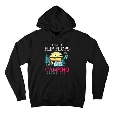 Funny Camper Women Camp Flip Flops Retro Camping Tall Hoodie