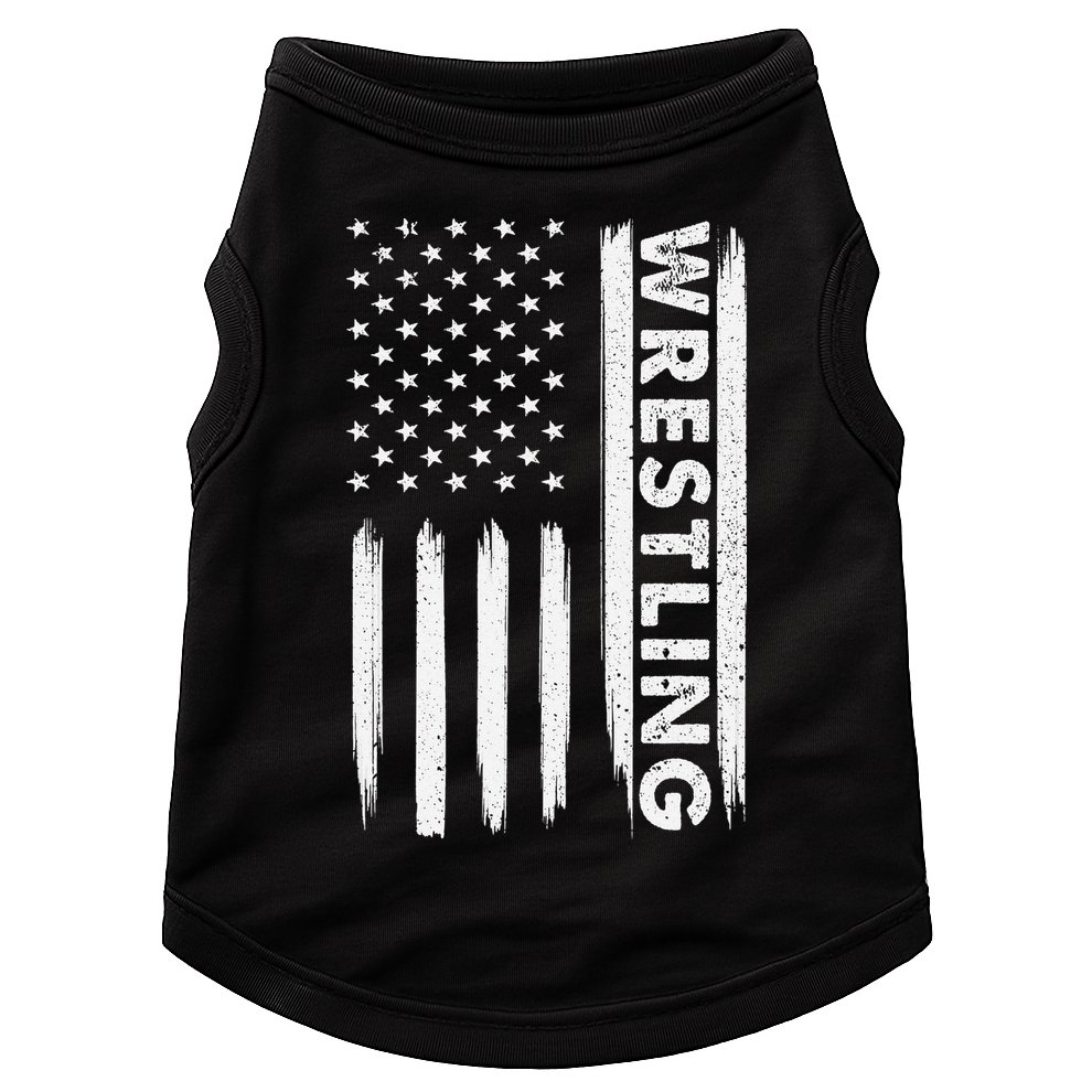 Funny Cool Wrestling USA Design  Wrestling Coach    Doggie Tank