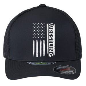 Funny Cool Wrestling USA Design  Wrestling Coach    Flexfit Unipanel Trucker Cap