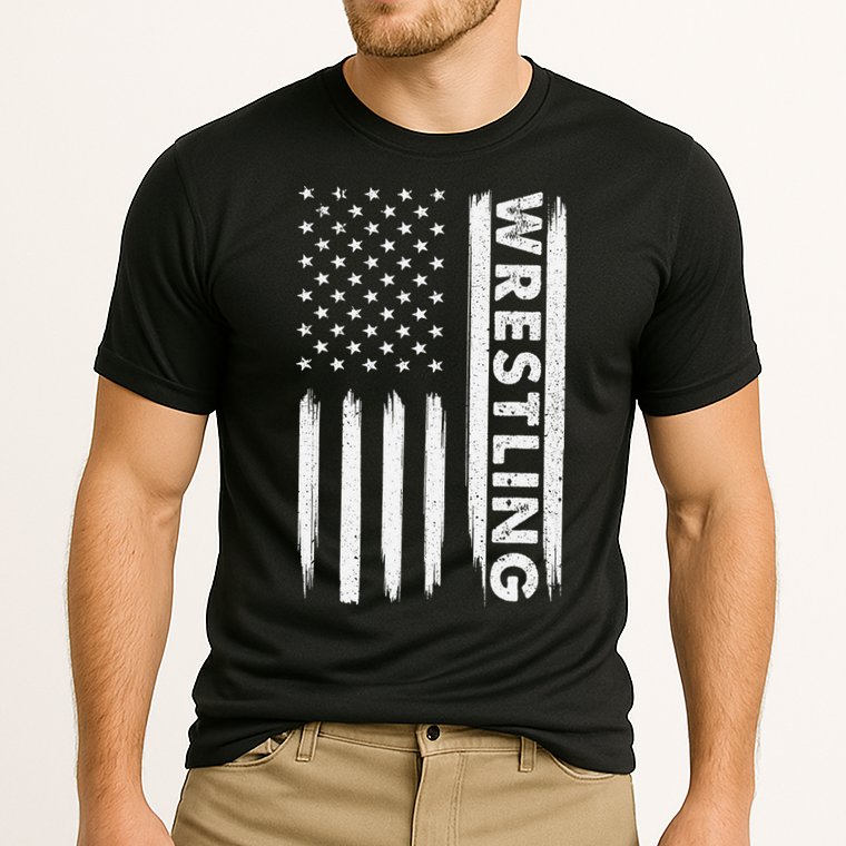 Funny Cool Wrestling USA Design  Wrestling Coach    Cooling Performance Crew T-Shirt