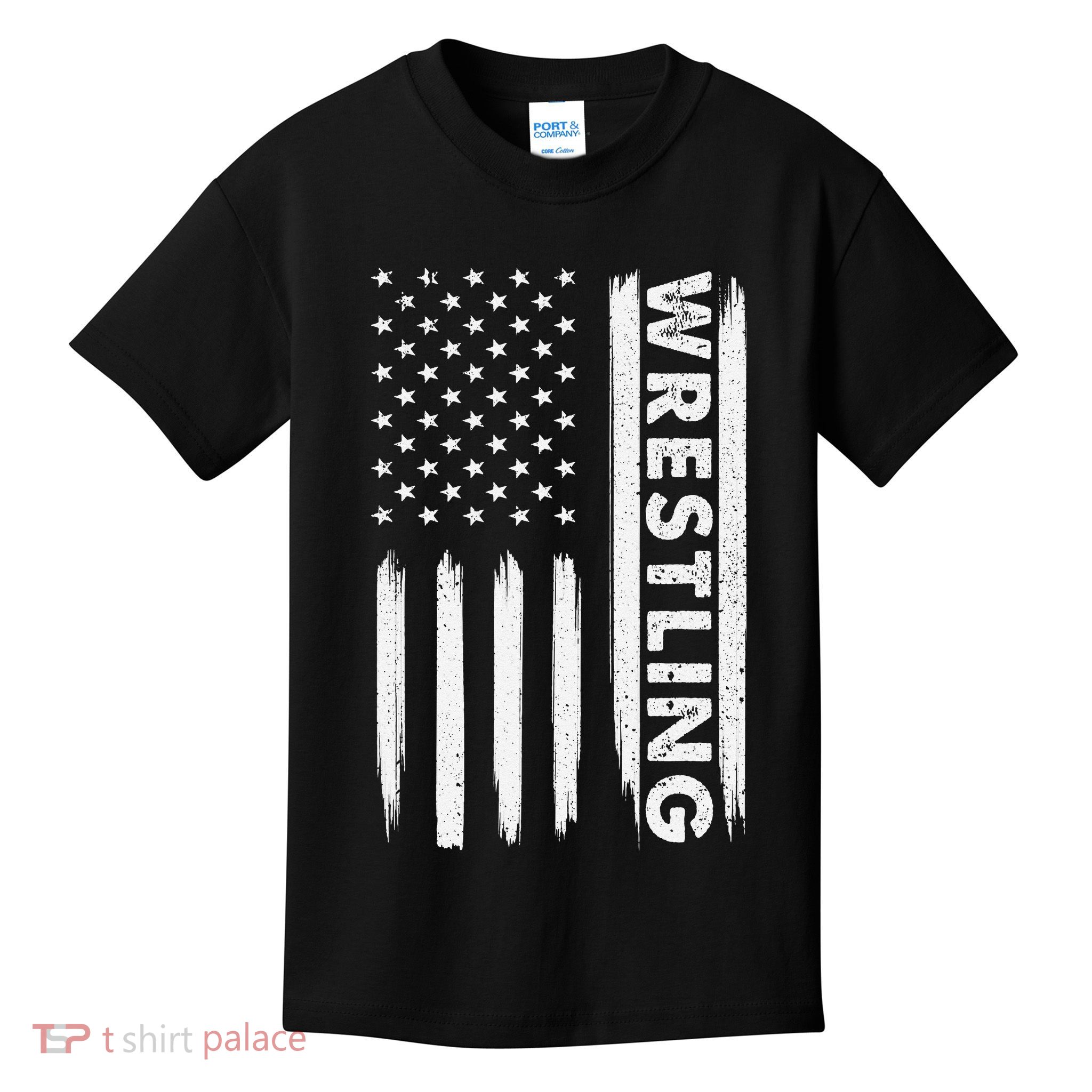Funny Cool Wrestling USA Design  Wrestling Coach    Kids T-Shirt