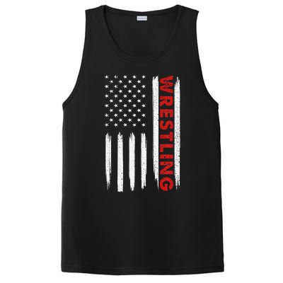 Funny Cool Wrestling USA Design  Wrestling Coach    PosiCharge Competitor Tank