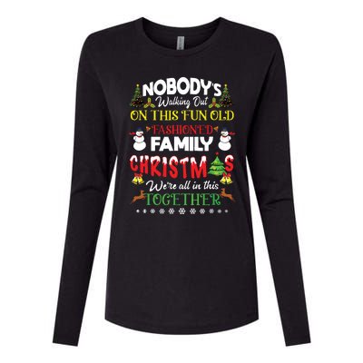 Family Christmas We Are All In This Together Merry Xmas Womens Cotton Relaxed Long Sleeve T-Shirt