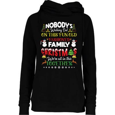 Family Christmas We Are All In This Together Merry Xmas Womens Funnel Neck Pullover Hood