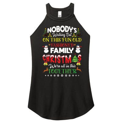 Family Christmas We Are All In This Together Merry Xmas Women’s Perfect Tri Rocker Tank