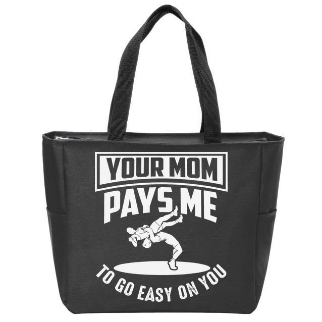 Funny Cool Wrestling USA Design  Wrestling Coach    Zip Tote Bag