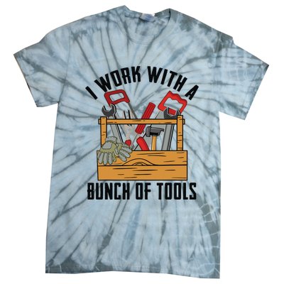 Funny Construction Worker Gift Carpenter Woodworker Handyman Tie-Dye T-Shirt