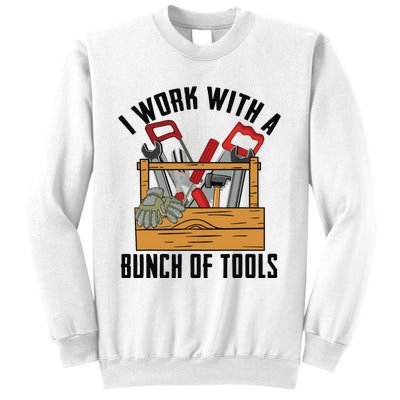 Funny Construction Worker Gift Carpenter Woodworker Handyman Sweatshirt